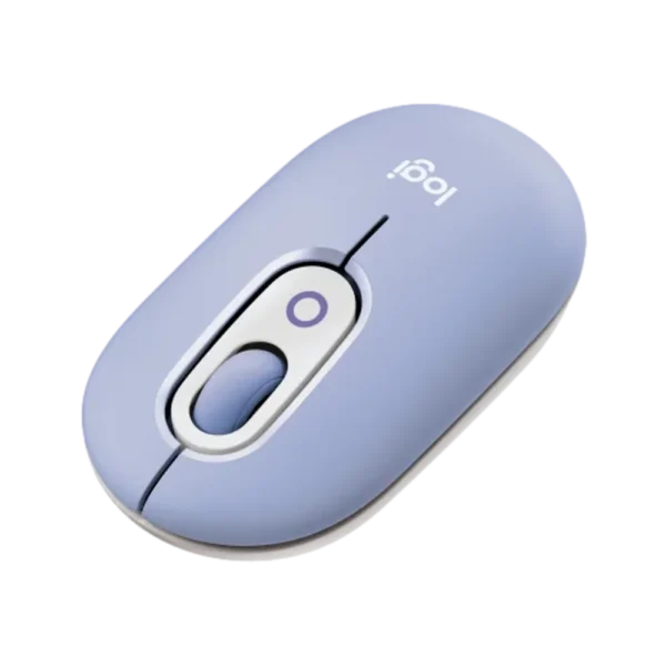 ⁦עכבר אלחוטי - Logitech POP Emoji - צבע לילך Lilac⁩ – תמונה ⁦4⁩