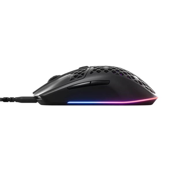 ⁦עכבר גיימינג חוטי - SteelSeries Aerox 3 Ultra Lightweight Onyx - צבע שחור⁩ – תמונה ⁦3⁩