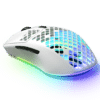 ⁦עכבר גיימינג אלחוטי - SteelSeries Aerox 3 Ultra Lightweight - צבע לבן⁩ – תמונה ⁦2⁩