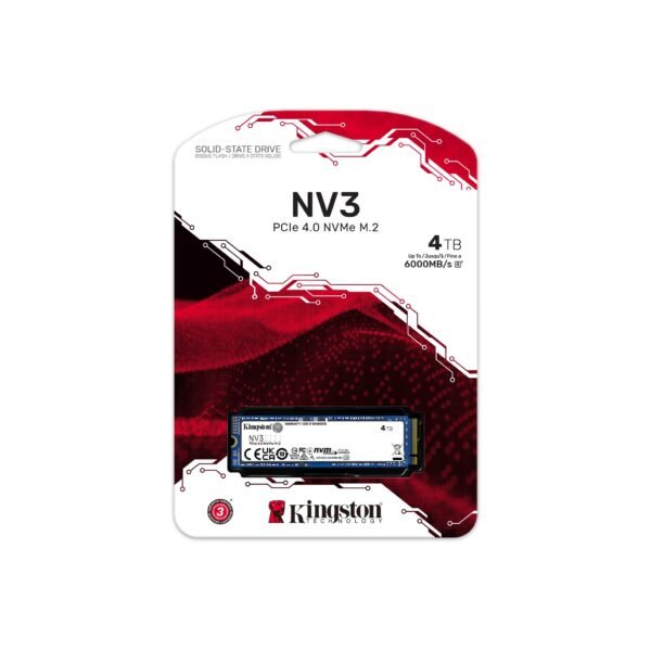 SSD פנימי – Kingston NV3 4TB NVME GEN 4.0 M.2 2280