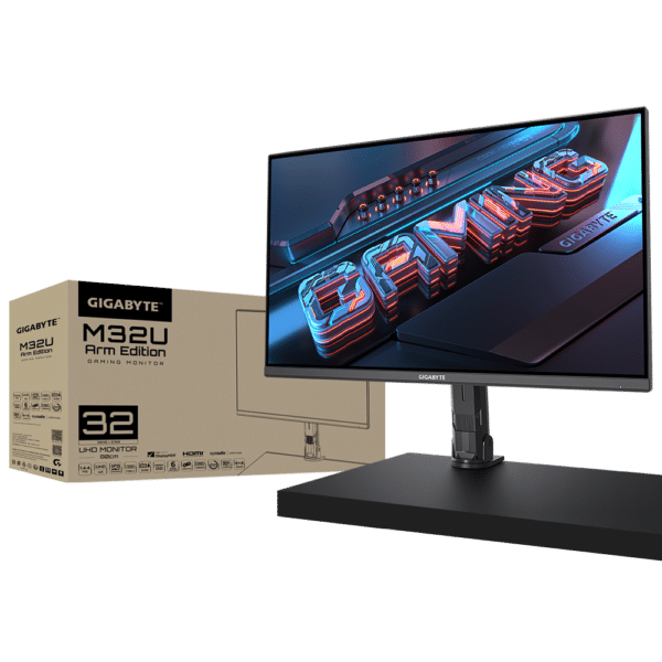 ⁦מסך גיימינג - כולל רמקולים Gigabyte M32U Arm Edition 4K IPS 1Ms 144Hz⁩ – תמונה ⁦2⁩