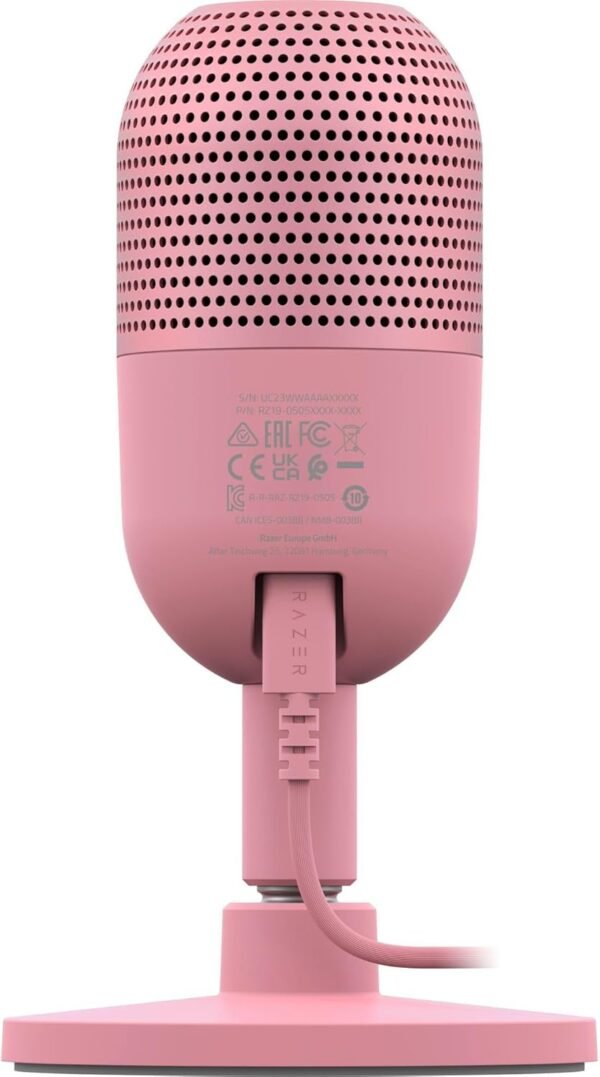 ⁦מיקרופון שולחני גיימינג - Razer Seiren V3 Mini - צבע ורוד⁩ – תמונה ⁦3⁩