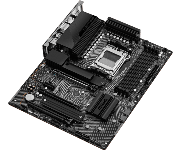 ⁦לוח אם – ASRock X670E PG Lightning ATX 2.5GbE Lan AM5 DDR5⁩ – תמונה ⁦4⁩
