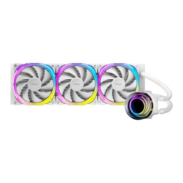 ⁦קירור נוזלי למעבד – Antec Vortex 360mm ARGB White – צבע לבן⁩ – תמונה ⁦2⁩