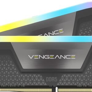 זכרון לנייח – Corsair Vengeance RGB DDR5 32GB 2x16GB 6000Mhz CL38 EXPO – צבע שחור