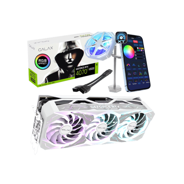 כרטיס מסך – Galax GeForce RTX 4070 Ti Super SG Plus White 16GB - צבע לבן