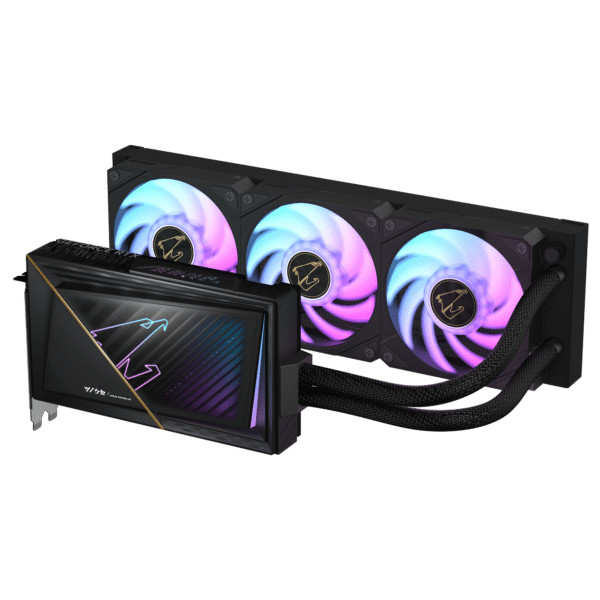 ⁦כרטיס מסך – Gigabyte Aorus GeForce RTX 5080 Xtreme Waterforce 16GB – צבע שחור⁩ – תמונה ⁦2⁩