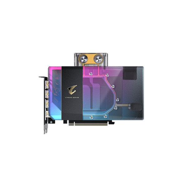 ⁦כרטיס מסך – Gigabyte AORUS GeForce RTX 5080 Xtreme Waterforce WaterBlock 16GB – צבע שחור⁩ – תמונה ⁦2⁩