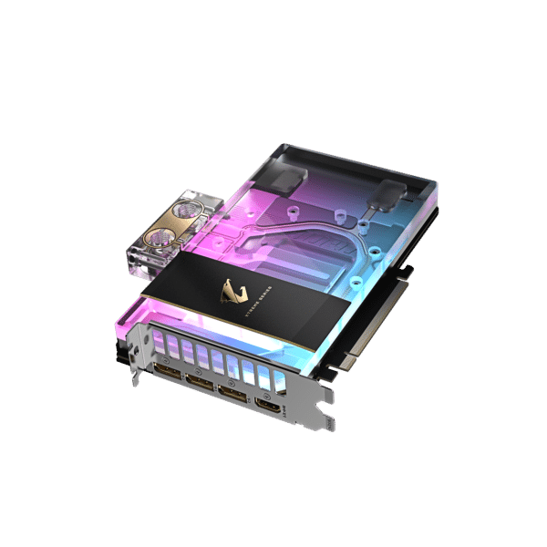 ⁦כרטיס מסך – Gigabyte AORUS GeForce RTX 5080 Xtreme Waterforce WaterBlock 16GB – צבע שחור⁩ – תמונה ⁦6⁩