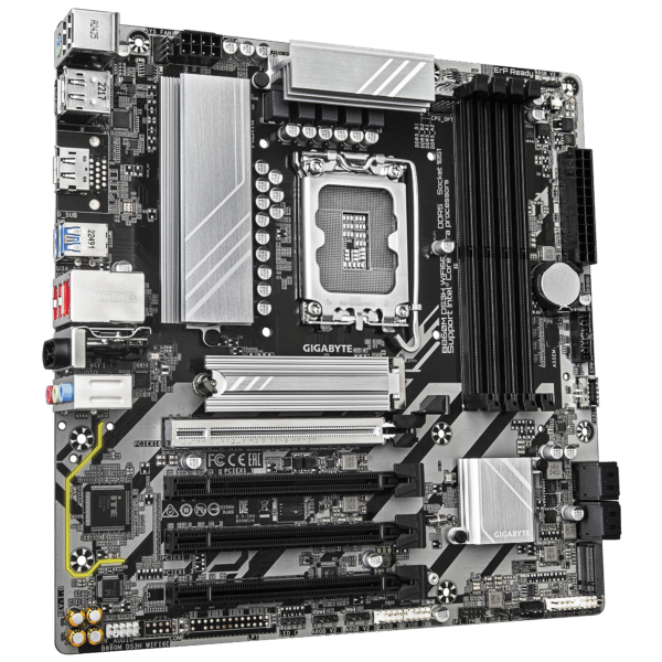 ⁦לוח אם – Gigabyte B860M DS3H Micro-ATX WIFI6E 2.5GbE Lan LGA1851 DDR5⁩ – תמונה ⁦3⁩