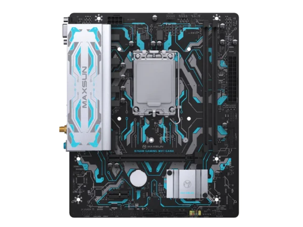 לוח אם – Maxsun B760M Gaming WiFi Gank Micro-ATX WIFI6E 2.5GbE Lan LGA1700 DDR5