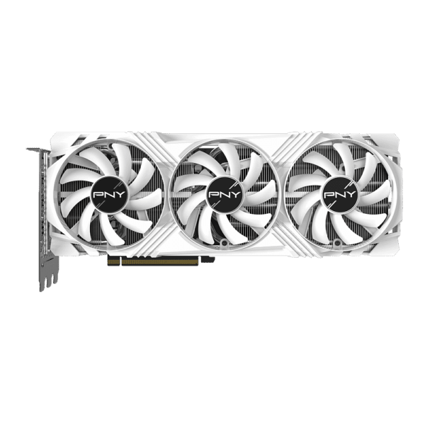 ⁦כרטיס מסך – PNY GeForce RTX 4070 Ti Verto Triple Fan White Edition 12GB - צבע לבן⁩ – תמונה ⁦2⁩