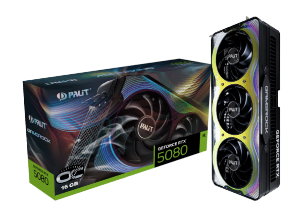 כרטיס מסך – Palit GeForce RTX 5080 GameRock OC 16GB – פרטים ומחירים בקרוב!
