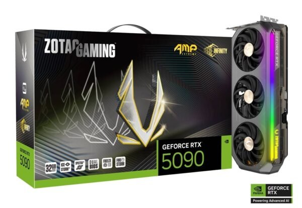 כרטיס מסך – Zotac Gaming GeForce RTX 5090 AMP Extreme Infinity 32GB - צבע שחור