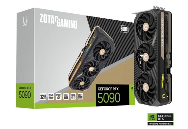 כרטיס מסך – Zotac Gaming GeForce RTX 5090 SOLID 32GB - צבע שחור