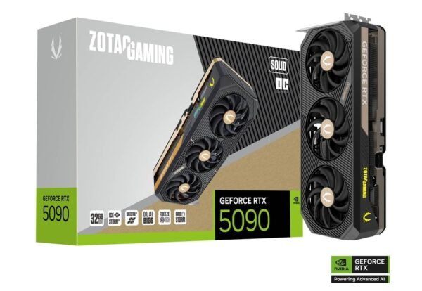 כרטיס מסך – Zotac Gaming GeForce RTX 5090 SOLID OC 32GB - צבע שחור