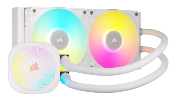 קירור נוזלי למעבד – Corsair iCUE LINK Titan RX RGB 240mm – צבע לבן