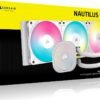 ⁦קירור נוזלי למעבד – Corsair Nantilus 360 RS ARGB 360mm – צבע לבן⁩ – תמונה ⁦9⁩