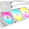 ⁦קירור נוזלי למעבד – Corsair Nantilus 360 RS ARGB 360mm – צבע לבן⁩ – תמונה ⁦2⁩