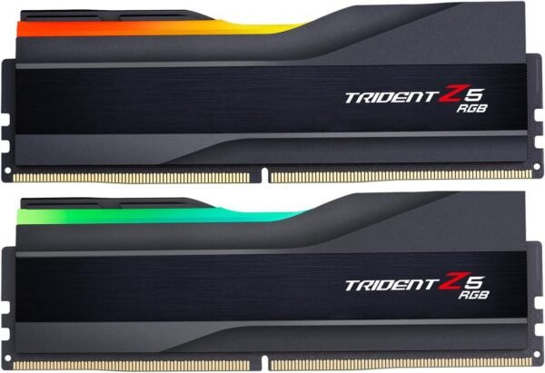 ⁦זכרון לנייח – G.Skill Trident Z5 RGB DDR5 32GB 2x16GB 6000MHz CL36 – צבע שחור⁩ – תמונה ⁦3⁩