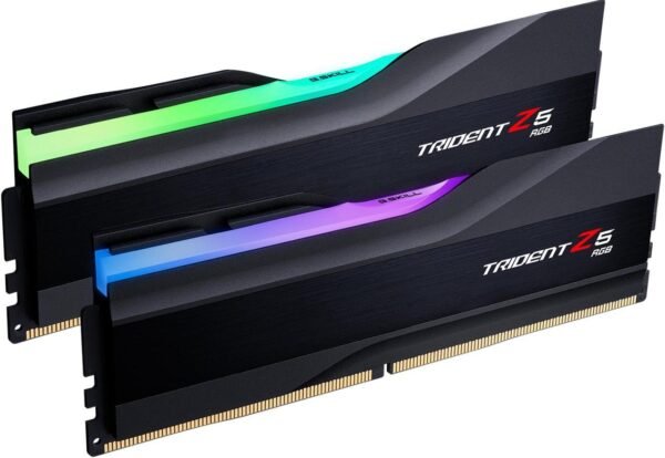 ⁦זכרון לנייח – G.Skill Trident Z5 RGB DDR5 32GB 2x16GB 6000MHz CL36 – צבע שחור⁩ – תמונה ⁦2⁩