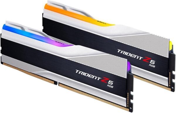 זכרון לנייח – G.Skill Trident Z5 RGB DDR5 32GB 2x16GB 6000MHz CL36 – צבע כסוף