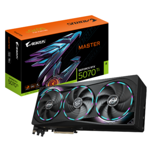 כרטיס מסך – Gigabyte Aorus GeForce RTX 5070 Ti Master 16GB – צבע שחור