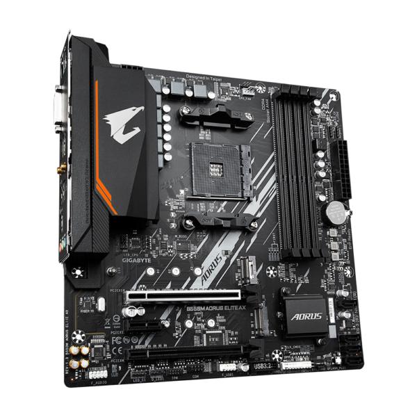 ⁦לוח אם - Gigabyte B550M Aorus Elite AX Micro-ATX AM4 DDR4⁩ – תמונה ⁦3⁩