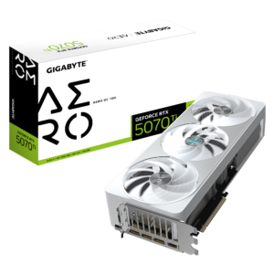 כרטיס מסך – Gigabyte GeForce RTX 5070 Ti AERO OC 16GB – צבע לבן