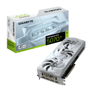 כרטיס מסך – Gigabyte GeForce RTX 5070 Ti Eagle OC ICE SFF 16GB – צבע לבן