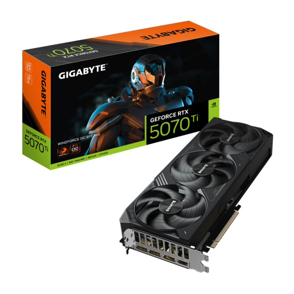 כרטיס מסך – Gigabyte GeForce RTX 5070 Ti WindForce OC SFF 16GB – צבע שחור
