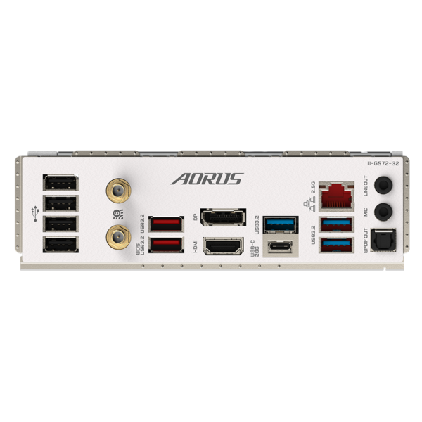 ⁦לוח אם – Gigabyte Z790 Aorus Elite AX ICE ATX WIFI6E 2.5GbE Lan DDR5 - צבע לבן⁩ – תמונה ⁦6⁩
