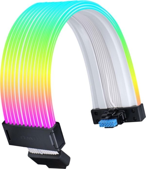 ⁦כבל מאריך מואר רחב לכרטיס מסך - Lian-Li Strimer Wireless 12VHPWR 16-12 ARGB⁩ – תמונה ⁦2⁩