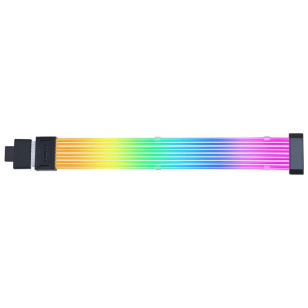 ⁦כבל מאריך מואר צר לכרטיס מסך - Lian-Li Strimer Wireless 12VHPWR 16-8 ARGB⁩ – תמונה ⁦2⁩