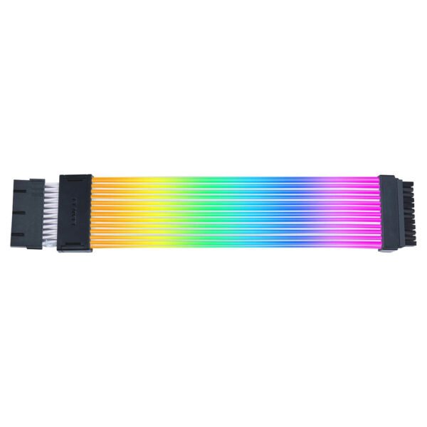 ⁦כבל מאריך מואר ללוח אם Lian-Li Strimer Wireless 24P with Controller ARGB - 24Pin⁩ – תמונה ⁦2⁩