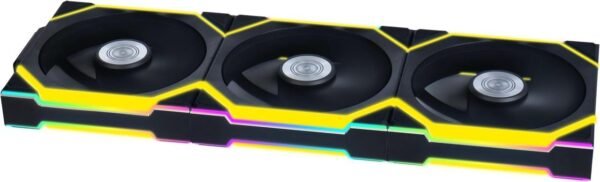 ⁦3 מאווררים למארז – Lian-Li UNI SL Wireless 120mm 3xFans – צבע שחור⁩ – תמונה ⁦3⁩