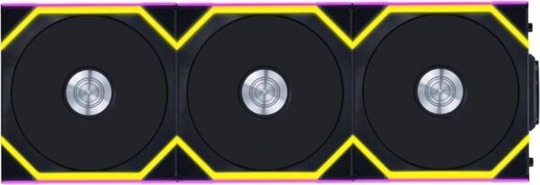 ⁦3 מאווררים למארז – Lian-Li UNI SL Wireless 120mm 3xFans – צבע שחור⁩ – תמונה ⁦2⁩