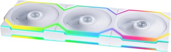 ⁦3 מאווררים למארז – Lian-Li UNI SL Wireless 120mm 3xFans – צבע לבן⁩ – תמונה ⁦3⁩