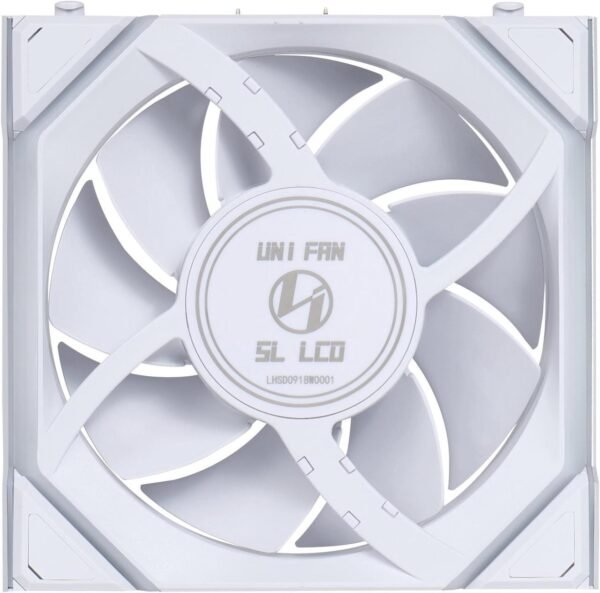 ⁦מאוורר למארז – Lian-Li UNI SL Wireless LCD 120mm – צבע לבן⁩ – תמונה ⁦4⁩