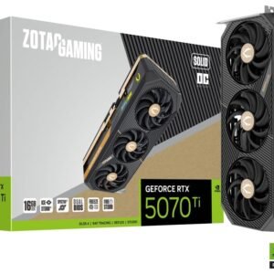 כרטיס מסך – Zotac Gaming GeForce RTX 5070 Ti SOLID OC 16GB – צבע שחור