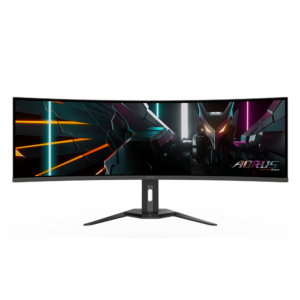 מסך גיימינג קעור - Gigabyte 49" Aorus OLED DQHD 144Hz 0.03ms
