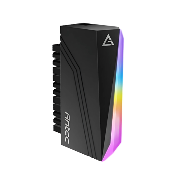 ⁦מתאם 90 מעלות לAntec ARGB Black Adapter 24pin - צבע שחור⁩ – תמונה ⁦2⁩