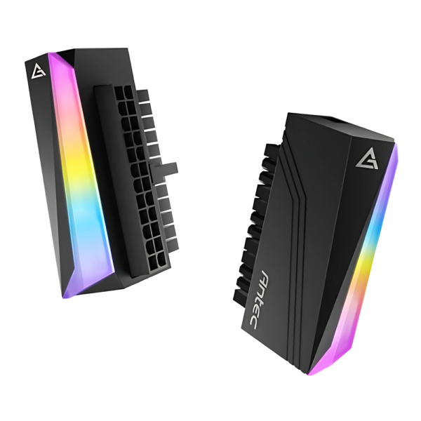 ⁦מתאם 90 מעלות לAntec ARGB Black Adapter 24pin - צבע שחור⁩ – תמונה ⁦3⁩