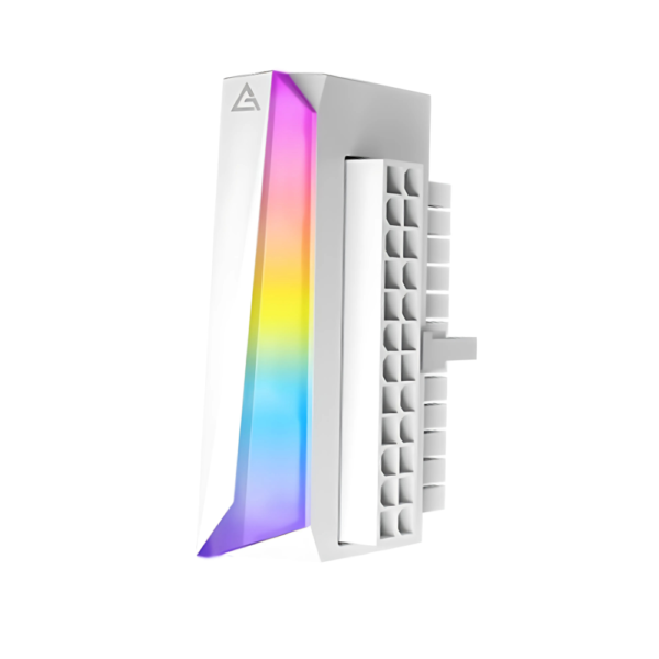 מתאם 90 מעלות לAntec ARGB White Adapter 24pin - צבע לבן