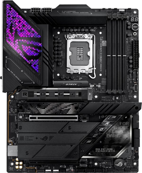 ⁦לוח אם – Asus ROG STRIX Z890-E Gaming WIFI ATX WiFi7 2.5GbE Lan LGA1851 DDR5⁩ – תמונה ⁦2⁩