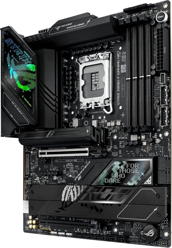 ⁦לוח אם – Asus ROG STRIX Z890-F Gaming WIFI ATX WiFi7 2.5GbE Lan LGA1851 DDR5⁩ – תמונה ⁦4⁩