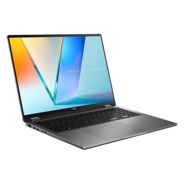 ⁦מחשב נייד - ללא מערכת הפעלה - Asus VivoBook 16 Flip Ultra5 226V 16GB 512NVME Oled Touch - צבע אפור כהה⁩ – תמונה ⁦4⁩