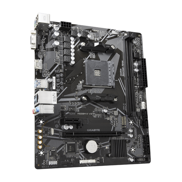 ⁦לוח אם – Gigabyte A520 K V2 rev1.1 Micro-ATX AM4 DDR4⁩ – תמונה ⁦3⁩