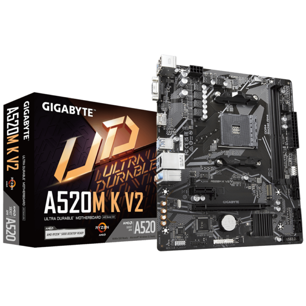 לוח אם – Gigabyte A520 K V2 rev1.1 Micro-ATX AM4 DDR4