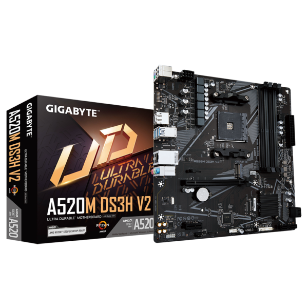 לוח אם – Gigabyte A520M DS3H V2 rev1.1 Micro-ATX AM4 DDR4